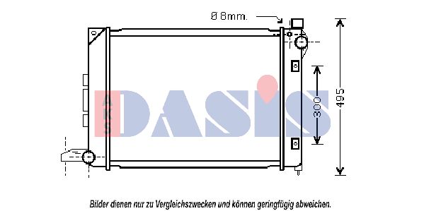 AKS DASIS radiatorius, variklio aušinimas 370037N